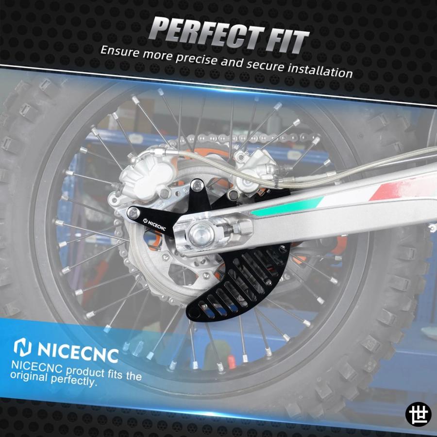 BREMBO MAGURA BRAKTECデュアルキャリパーブラケットリアブレーキディスクカバーガードKTM EXC 300 EXC-F 450 SX-F 350 SX 125 2004-2025用_3