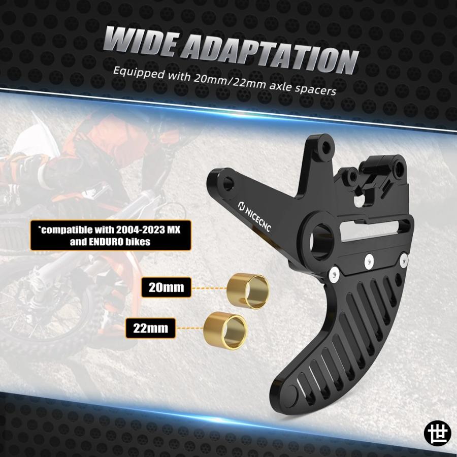 BREMBO MAGURA BRAKTECデュアルキャリパーブラケットリアブレーキディスクカバーガードKTM EXC 300 EXC-F 450 SX-F 350 SX 125 2004-2025用_5