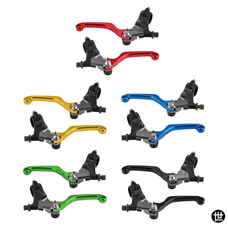 ブランド登録なし - カワサキ KLX250 1979-1980 ショートブレーキクラッチレバーキット KX 60 80 125 250 400 450 KE KD KDX 80 100M 125 175 200 250 420