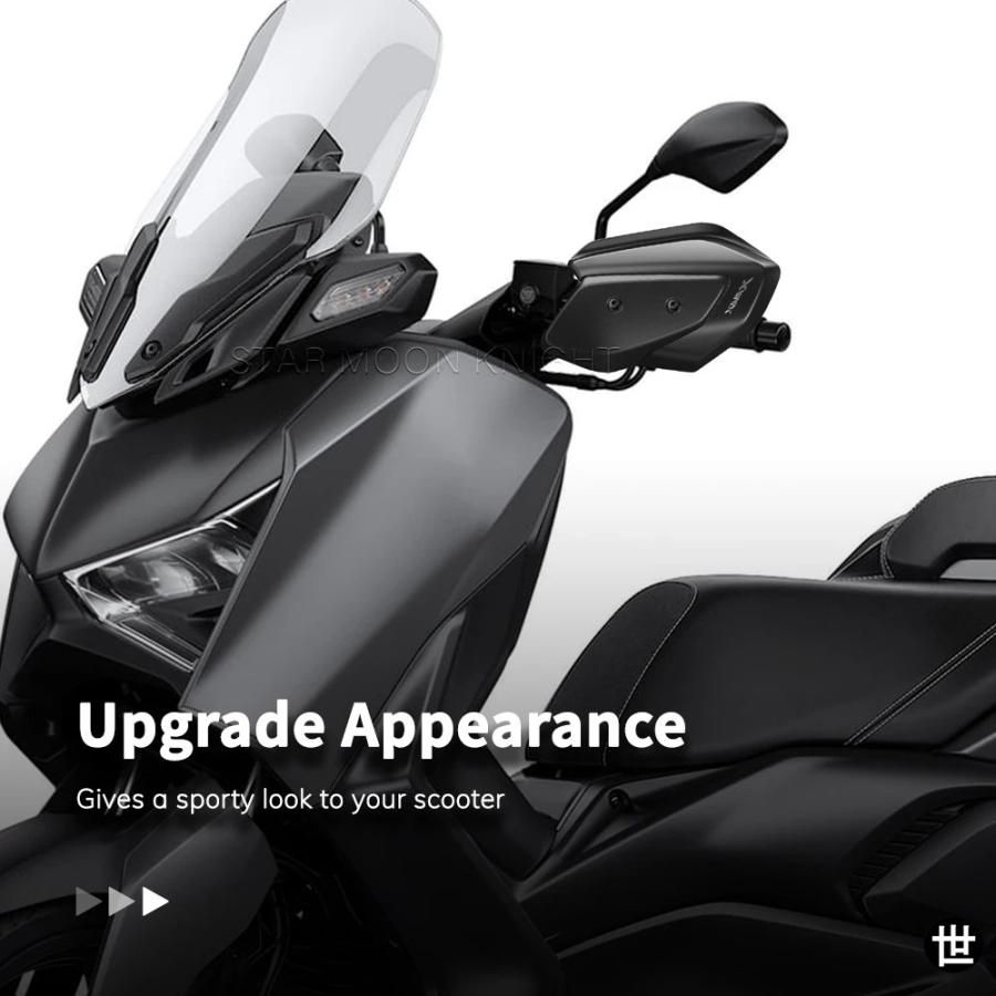 ヤマハ 2023- X MAX X-MAX 用バイクアクセサリー ハンドガード シールド ハンドガード プロテクター ウインドシールド ナックル バイザー_7