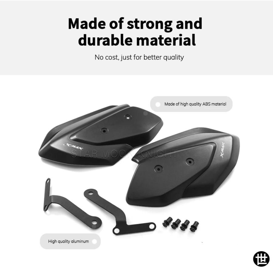 ヤマハ 2023- X MAX X-MAX 用バイクアクセサリー ハンドガード シールド ハンドガード プロテクター ウインドシールド ナックル バイザー_9