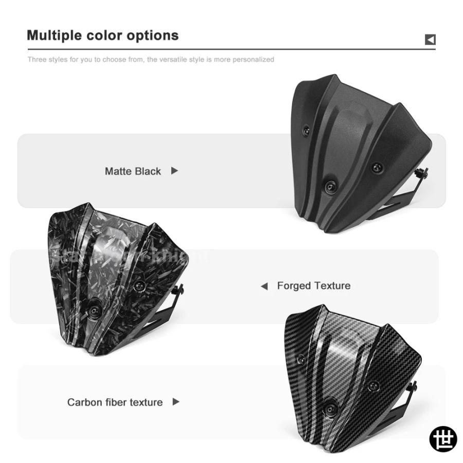ブランド登録なし - フライス嚠喨たる 自動二輪車付属品 790 公爵 2018-2023 2024 2025 フロントミニウインドシールドフェアリングウインドスクリーン