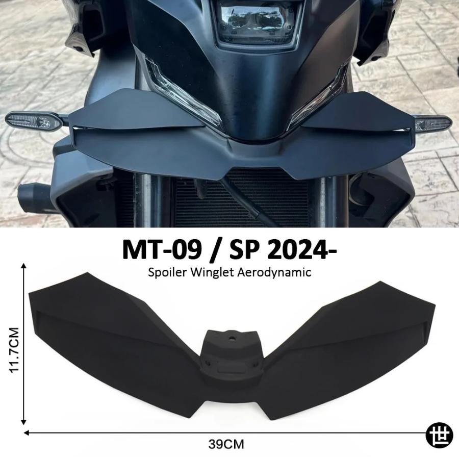 MT09 バイク ダウンフォース ネイキッド フロントスポイラー エアロダイナミック ウィング ディフレクター ヤマハ MT-09 SP MT09 2024 2025 適合_2