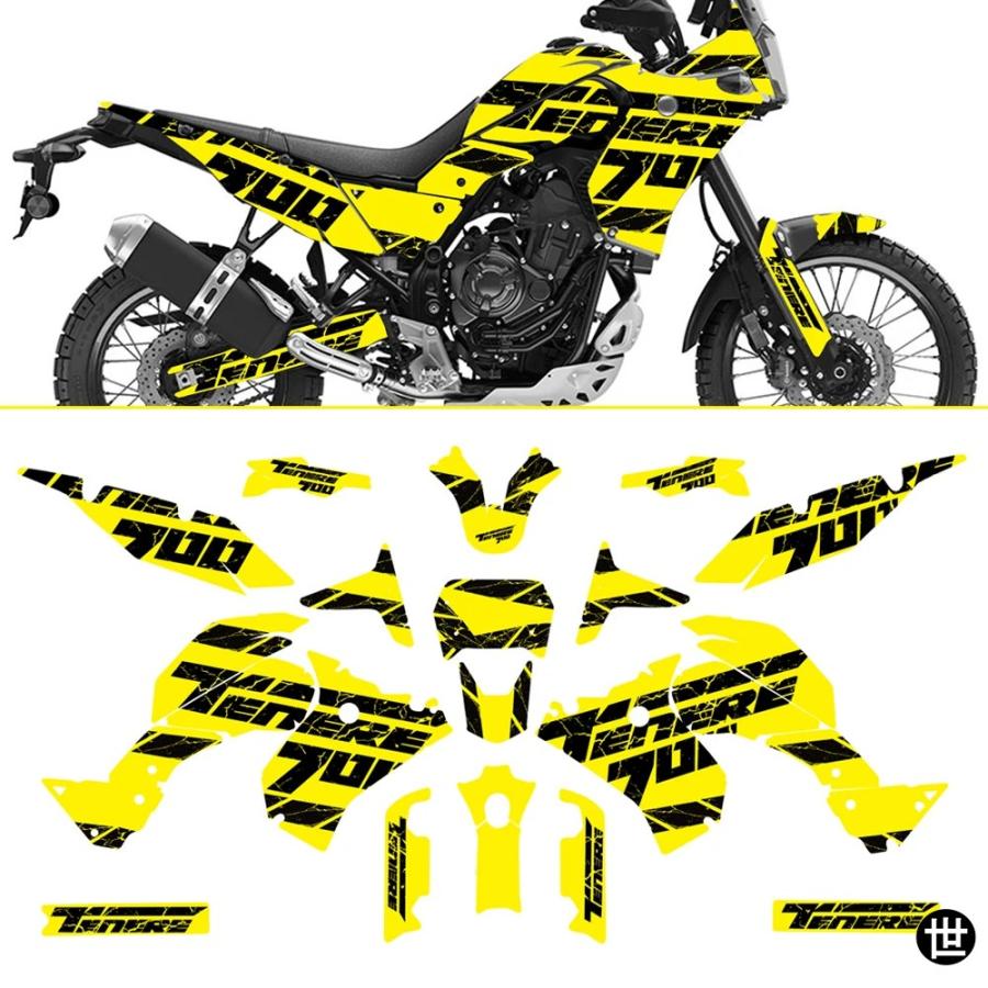 しの ヤマハ テネレ 700 用ステッカー バイク用ビニール製ボディワーク