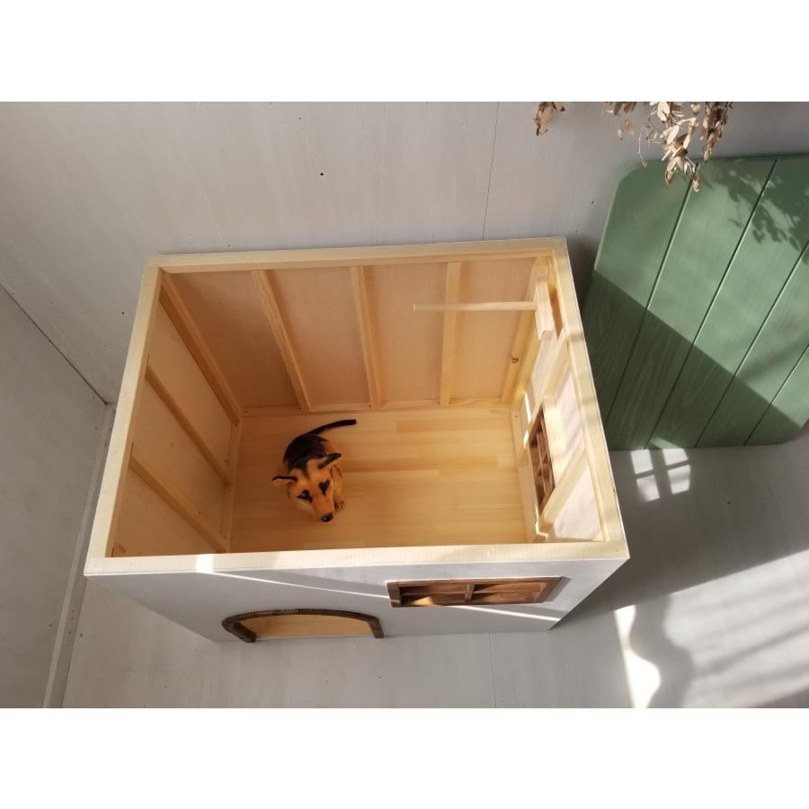 犬小屋 室内 猫ハウス ドッグハウス 木製 人気 可愛い お洒落 自然塗料