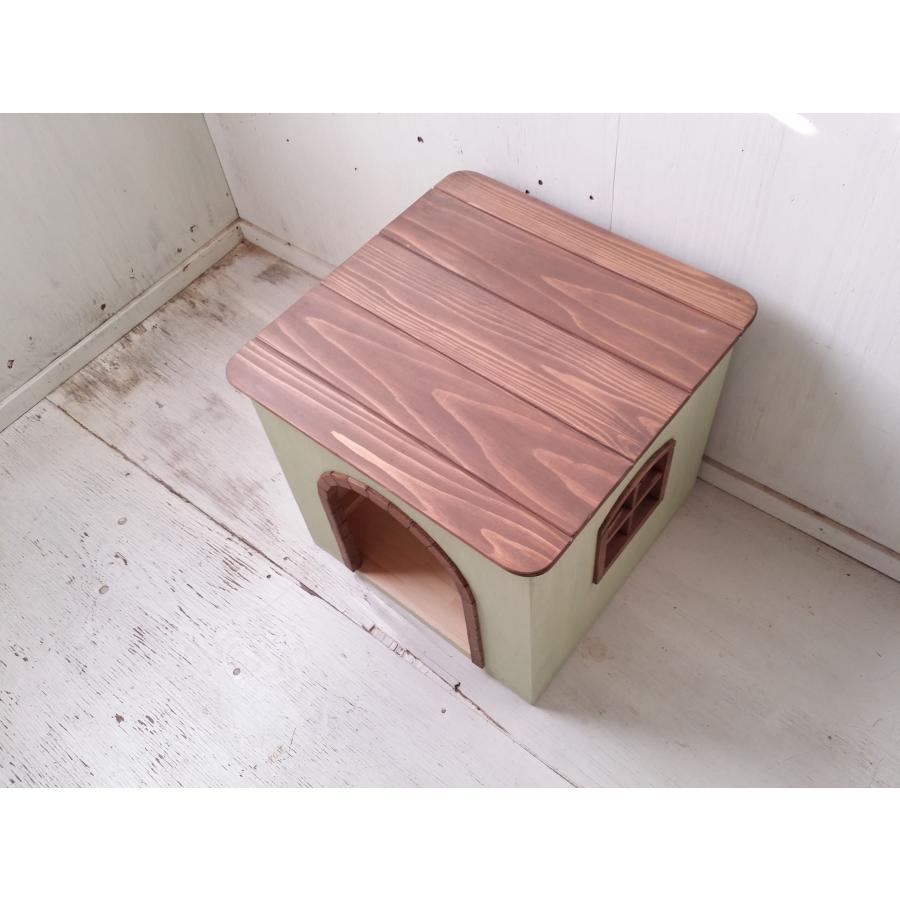ドッグハウス 室内用 犬小屋 室内 小型犬 無垢 木製 天然木 ナチュラル 自然塗料 アーチ オーダー可 名入れ 屋根付き キャットハウス