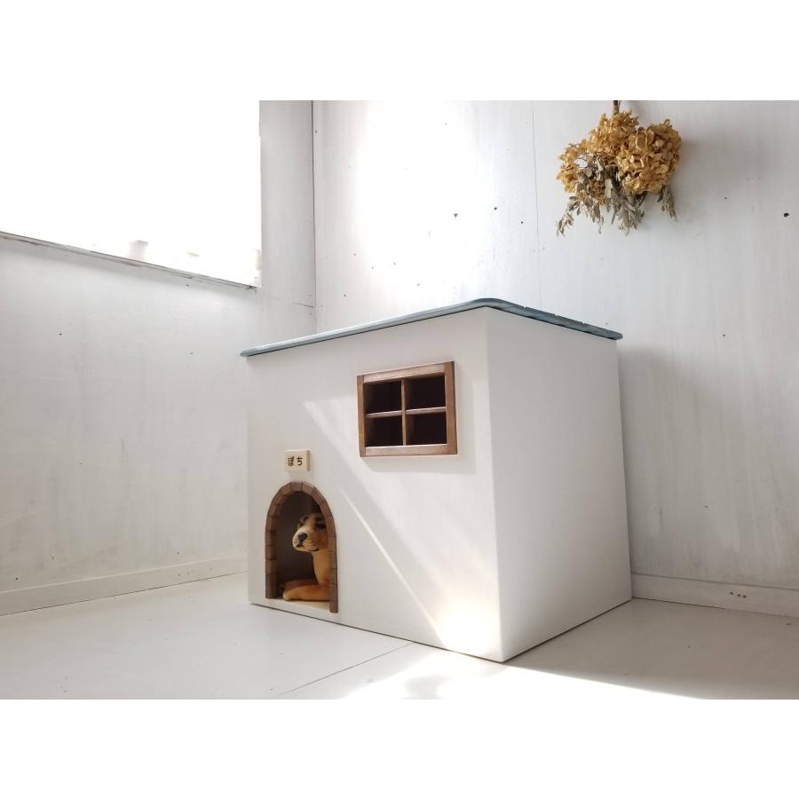 犬小屋 おしゃれ サイズオーダー可 自然塗料 ペットハウス 名入れ可能
