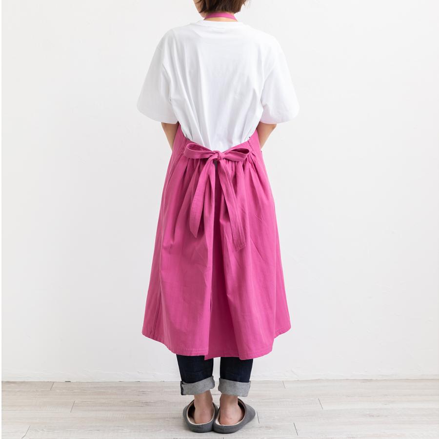 エプロン おしゃれ かわいい ロング丈 綿100 無地 ピンク ギフト ママイクコ公式yahoo ショップ 通販 Yahoo ショッピング