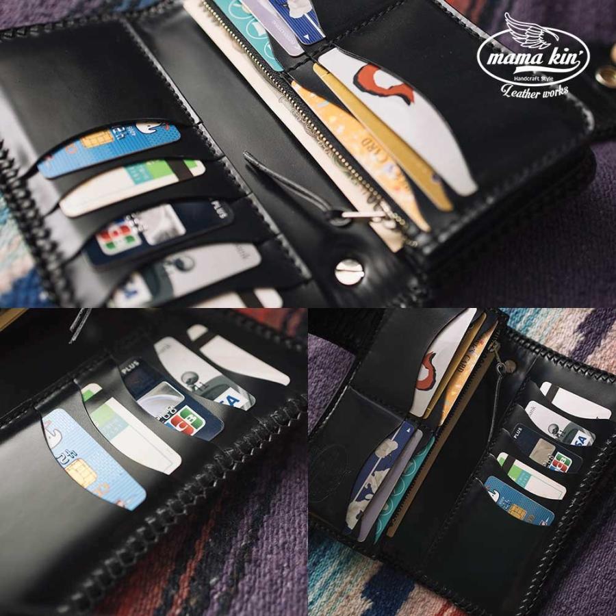 k*g様 サドルレザー 本革 ライダース ウォレット コードバン 長財布 カスタ mamakin_009cdv84rd