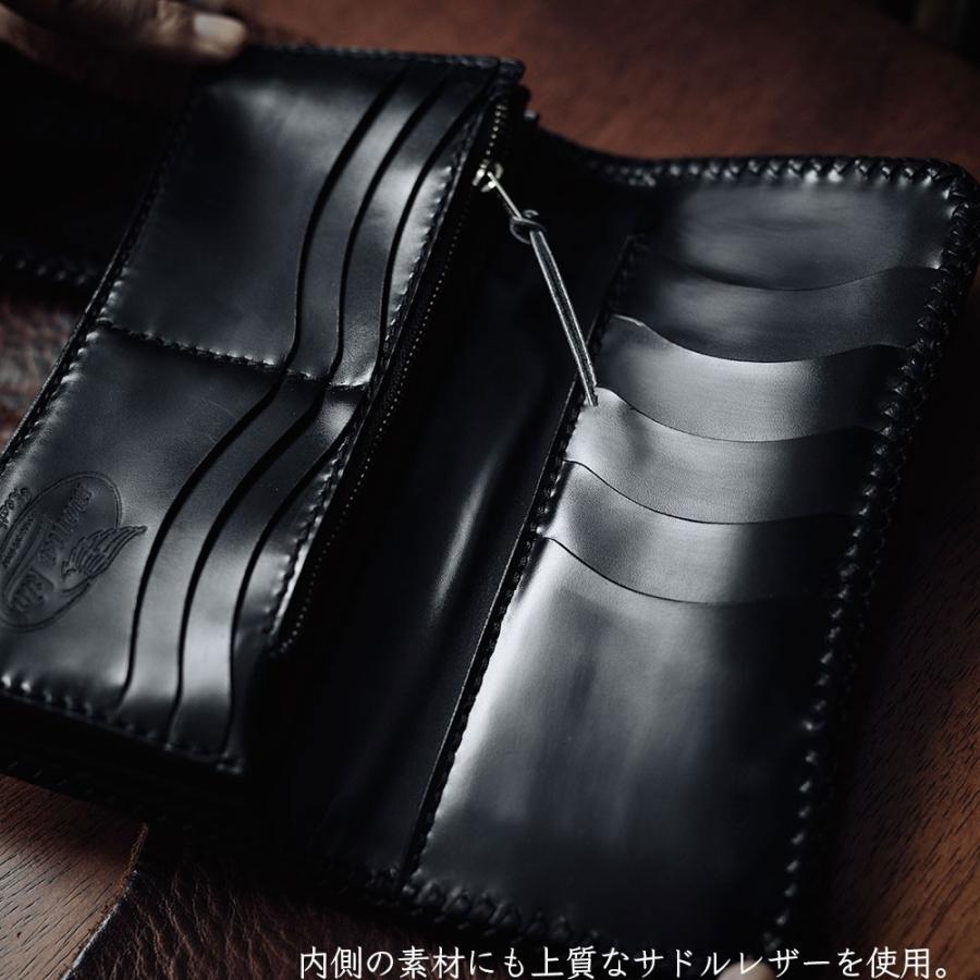 ワニ革 ライダースウォレット バイカーズウォレット ヌメ革 サドル 