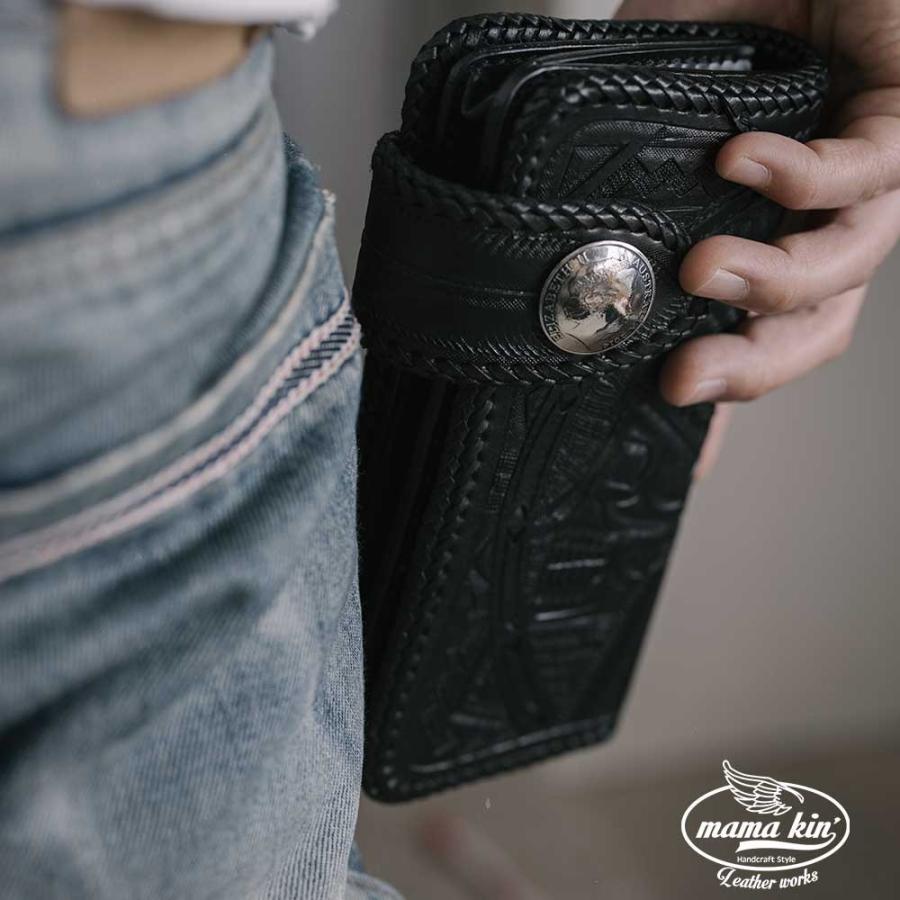 バイカーズウォレット カービング ライダースウォレット 長財布 本革 カービングウォレット 長財布 バイカーズウォレット ライダース