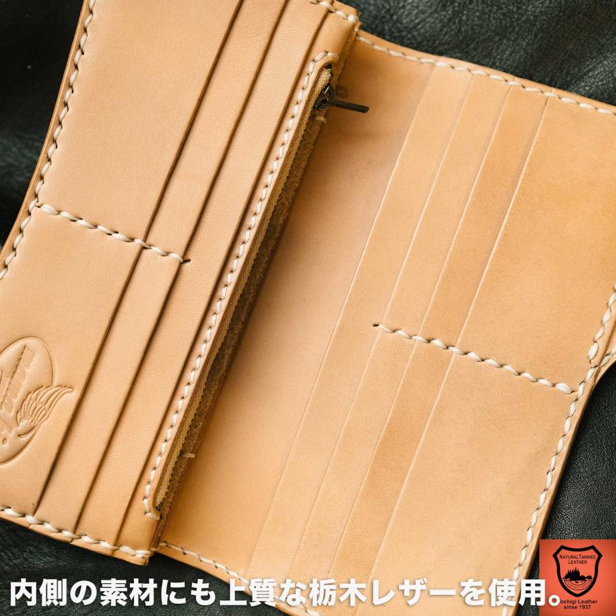 栃木レザー ヌメ革 サドルレザー ライダースウォレット 栃木レザー ヌメ革 サドルレザー ライダースウォレット