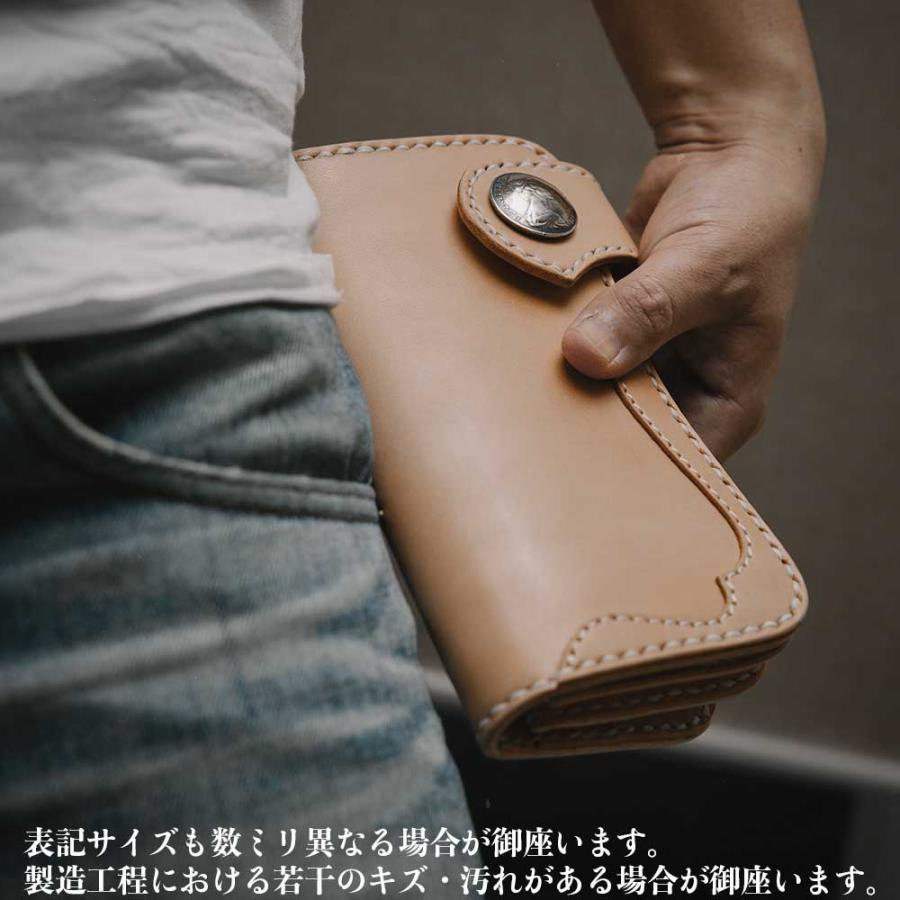 栃木レザー ヌメ革 サドルレザー ライダースウォレット 栃木レザー ヌメ革 サドルレザー ライダースウォレット