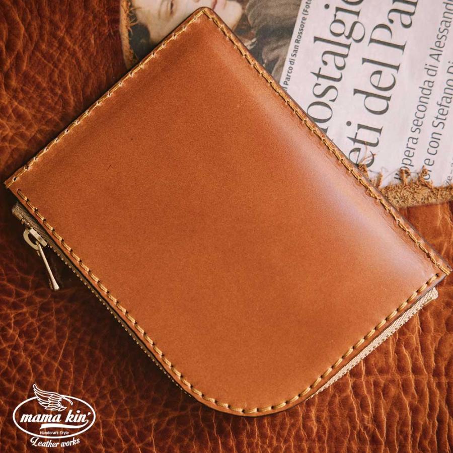 LANK Leather Works コードバンL型ジッパーウォレット