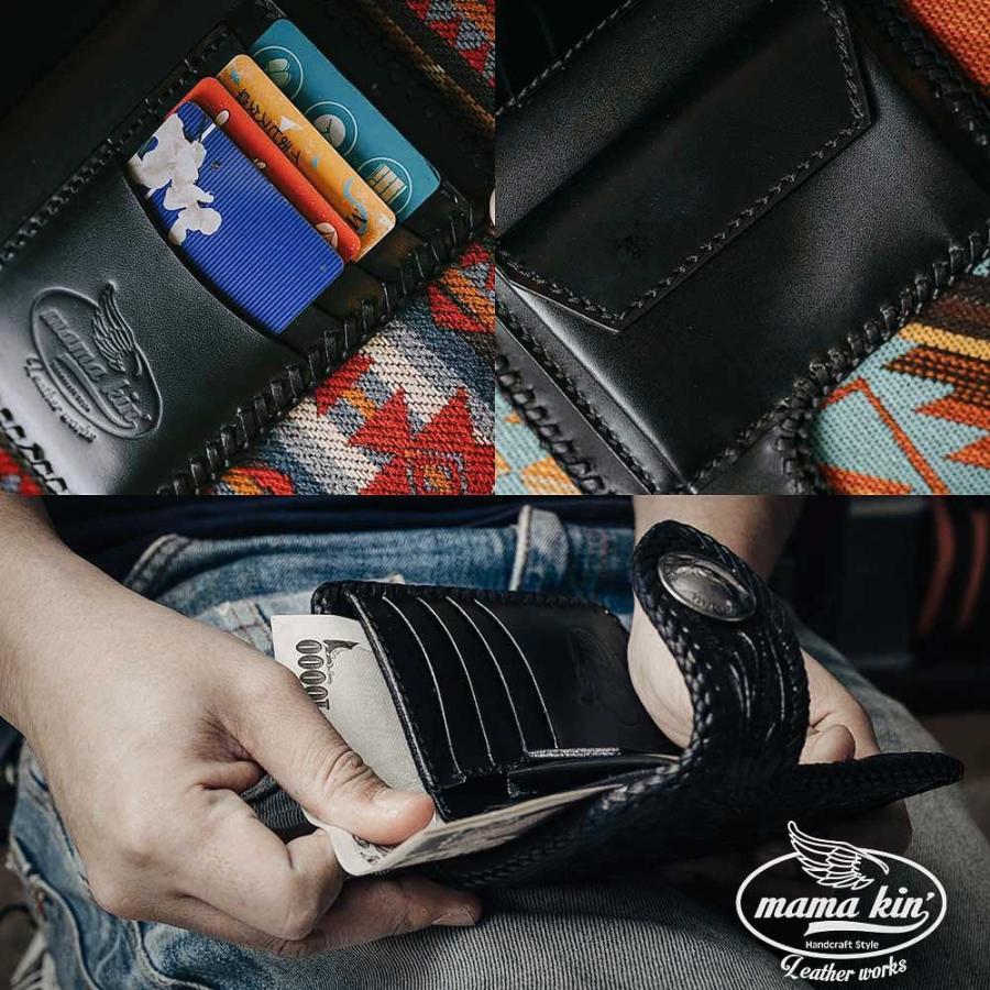 二つ折り財布/カービングウォレット/バイカーズウォレット/ライダース