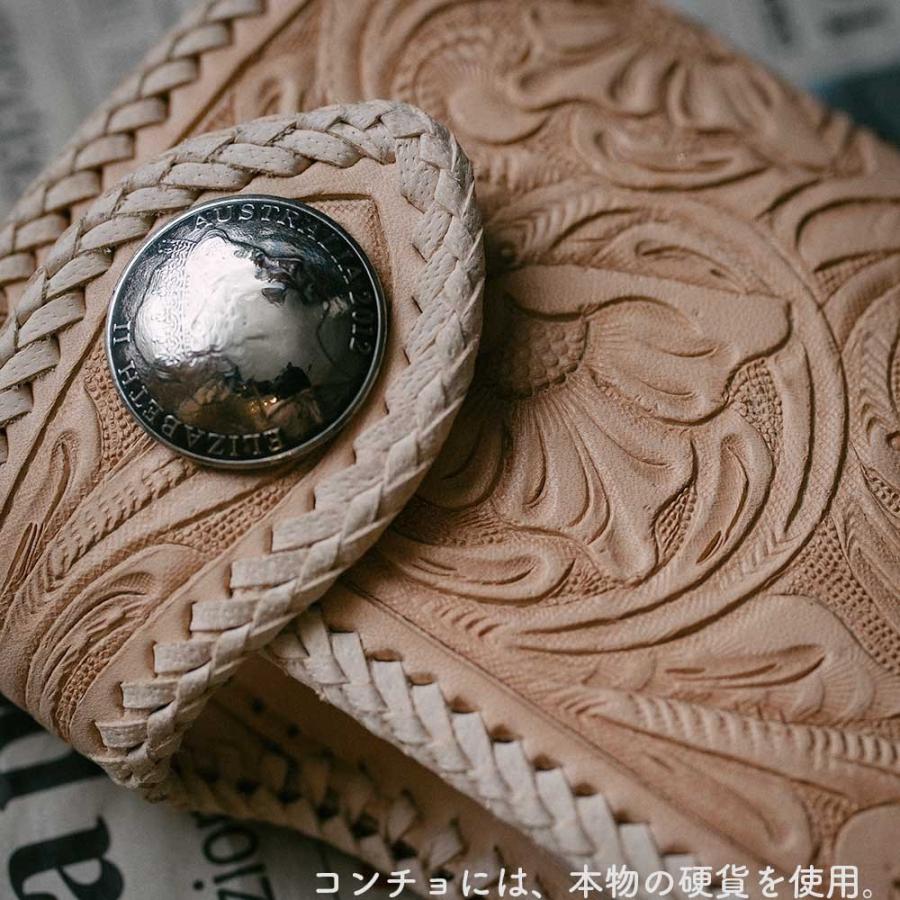 二つ折り財布/カービングウォレット/バイカーズウォレット/ライダース