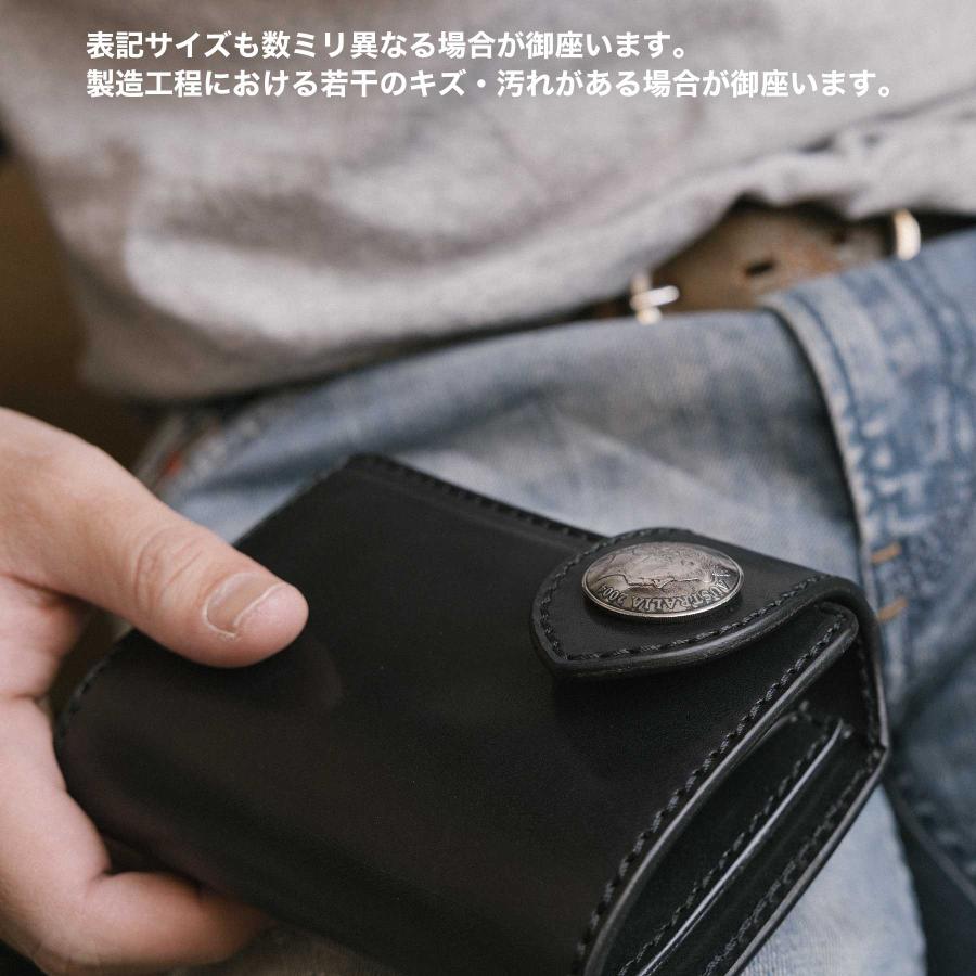 二つ折り財布/栃木レザー/バイカーズウォレット/ライダース