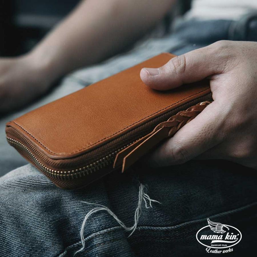 MAMA KIN' 栃木レザー 財布 ヌメ革 サドルレザー メンズ レディース