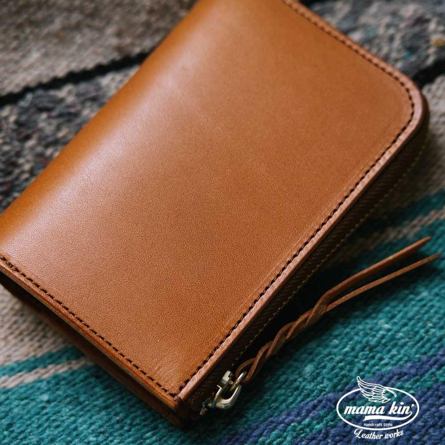 MAMA KIN' 栃木レザー 財布 ヌメ革 サドルレザー メンズ レディース