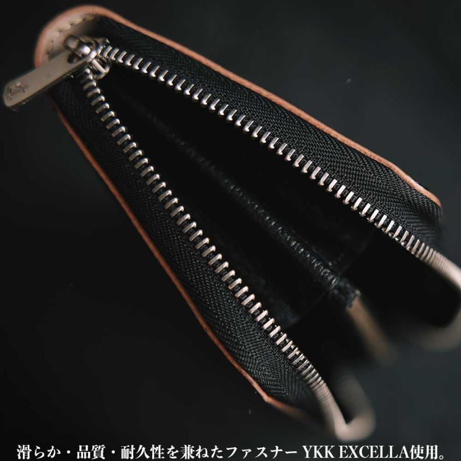 コードバン/ラウンドファスナー長財布/レザーウォレット/ジッパー/牛革