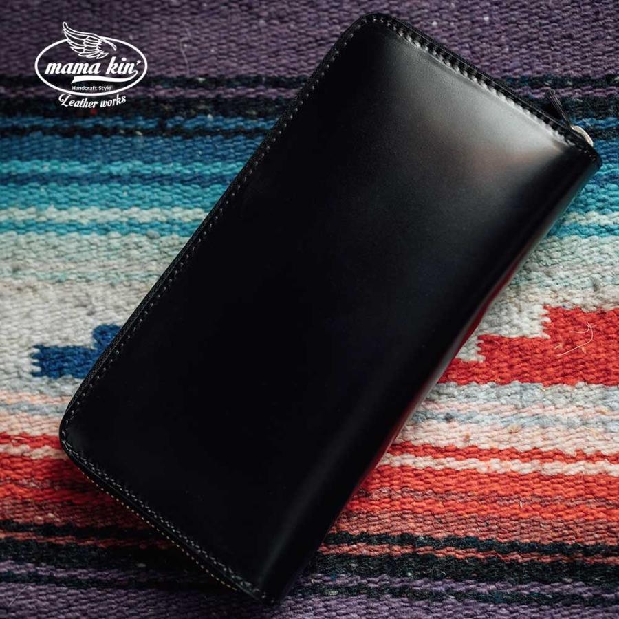 PIDコードバン⚫️ラウンドファスナーblack PRAIRIE 1957 PRAIRIE コードバン ラウンドファスナー 長財布 日本製