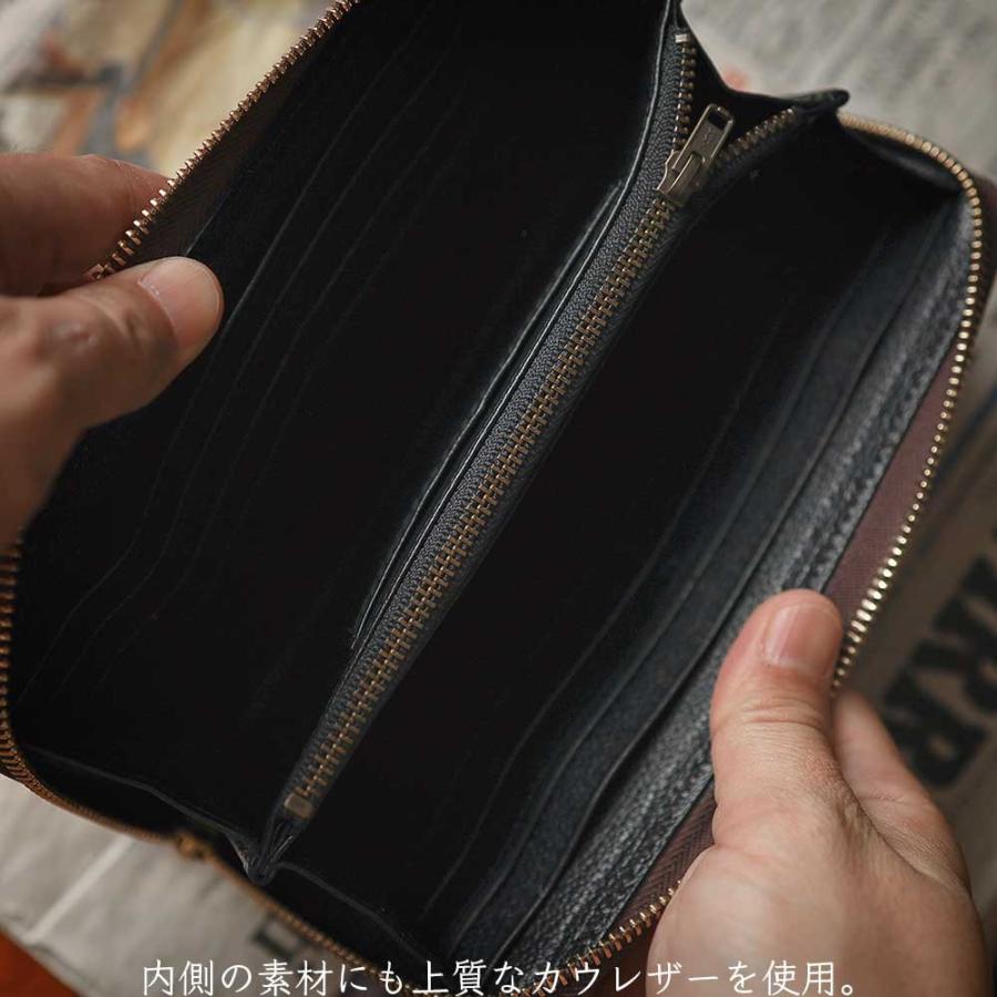 エディさん専用MAMA KIN' ママキン レザーウォレット 長財布　ブラック MAMA KIN' コードバン ラウンドファスナー 長財布 牛革 本革 レザー