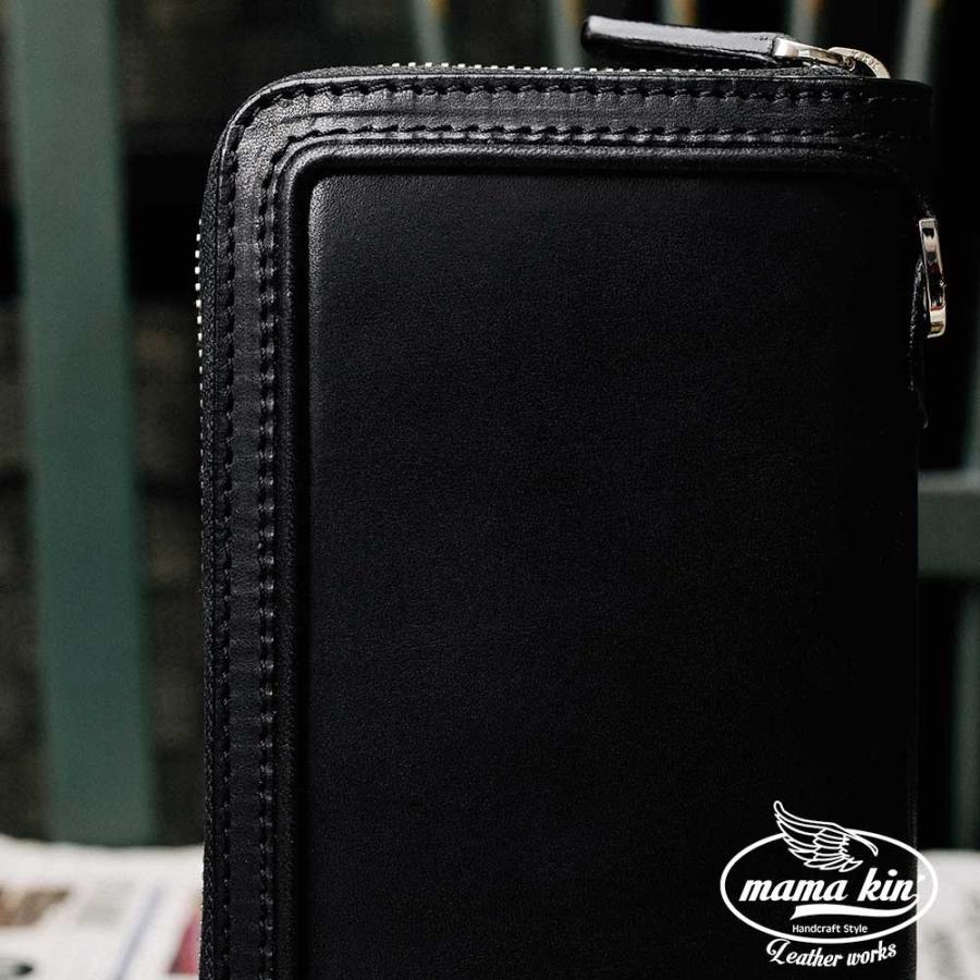 栃木レザー ヌメ革 サドルレザー ラウンドファスナー 長財布 レザー