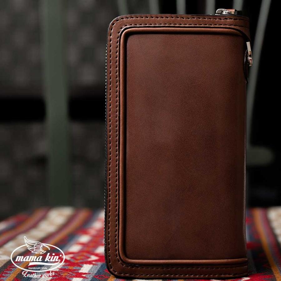 栃木レザー/サドルレザー/ラウンドファスナー/ジッパー/ヌメ革/長財布