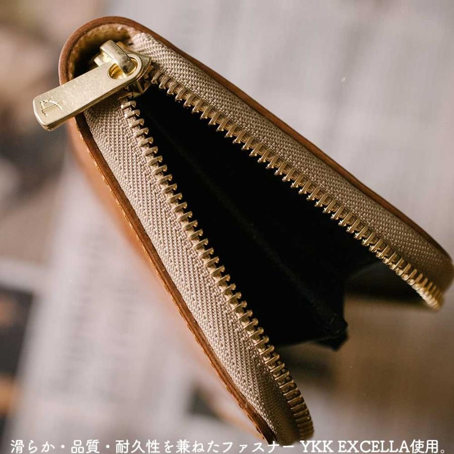 コードバン/ラウンドファスナー長財布/レザーウォレット/ジッパー/牛革