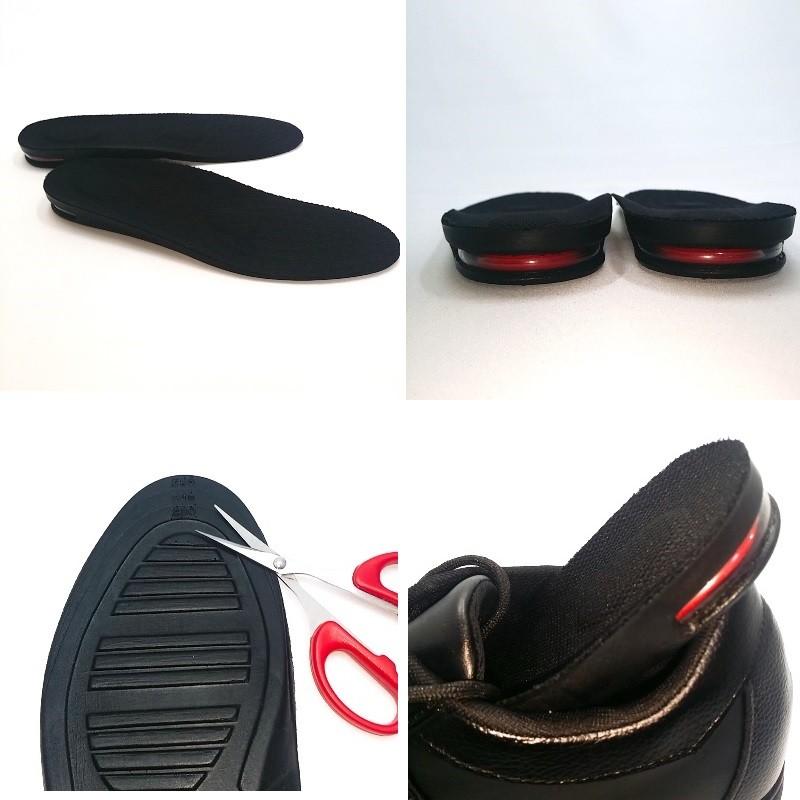 シークレットインソール 黒 無理なく 1.8cm 身長 中敷 厚底 上げ底