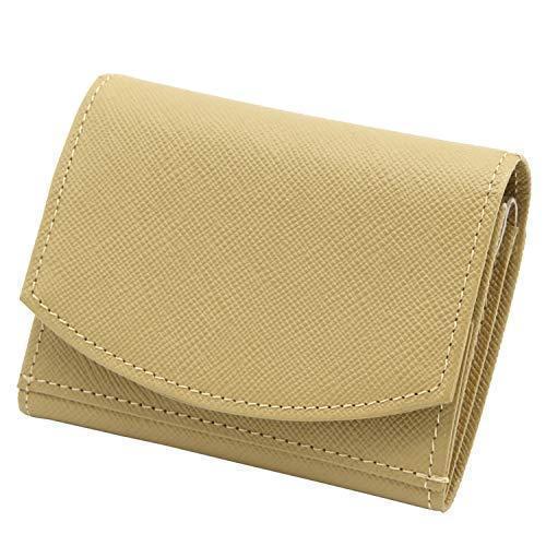 ハンモックウォレットコンパクト 長財布 レディース三つ折り本革財布 ファッション 圧倒的小銭の取り出しやすさ Grayish Brown 長野本店 Yellow A B018v3piwc 全国オンラインショップ