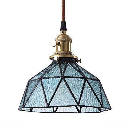 Chende ペンダントライト 青緑 北欧 吊下げ灯 北欧 アンティーク おしゃれ シンプル ステンドガラス アンティーク 吊下げ灯 長野本店 Led電 A B07sg2q6xt 2119 全国オンラインショップ