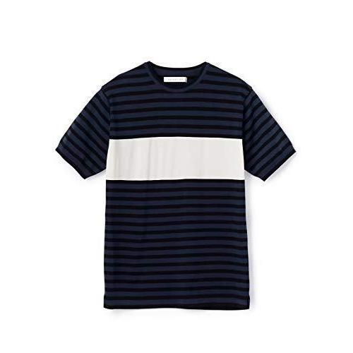 素敵でユニークな エストネーション ダークネイビー L メンズ ボーダー半袖ニット レーヨンナイロン その他インテリア雑貨 小物 Florestasa Com Br