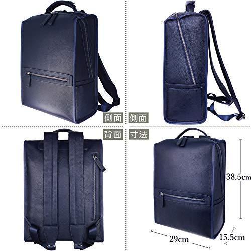 Xia Roee リュックサック 通勤 本革 ビジネスリュック タウンリュック 2way バックパック ビジネスリュック メンズ 2way Sh Sh ネイビー A B08x3vkl 全国オンライン 名古屋本店