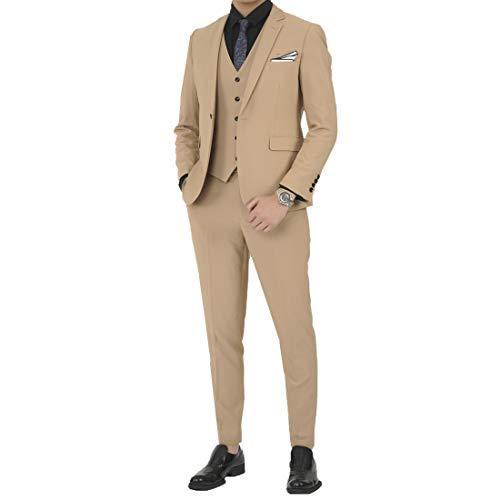 通販ショップ Wenergy スリーピーススーツ メンズ スーツセットアップ キャメルm 4xlスリムスーツ成人式結婚式二次会披露宴ビジネスパーティー キャメル Xl 正規品値引き 通販 Kvtt Com Au