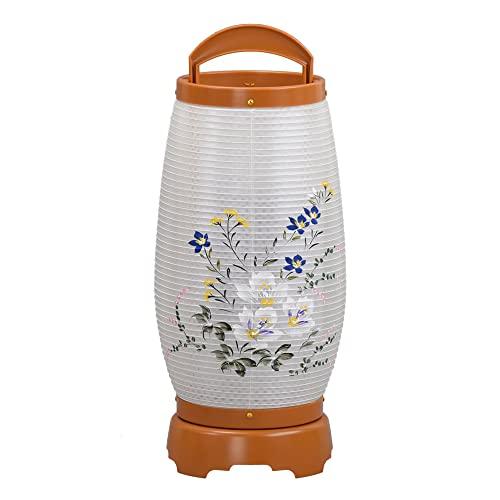 お仏壇のはせがわ 床置き 盆提灯 新型 回転 せいらん 5号 チーク芙蓉 盆提灯 回転灯 盆ちょうちん おしゃれ 提灯 く日はお得 Ahmedmostafa Us