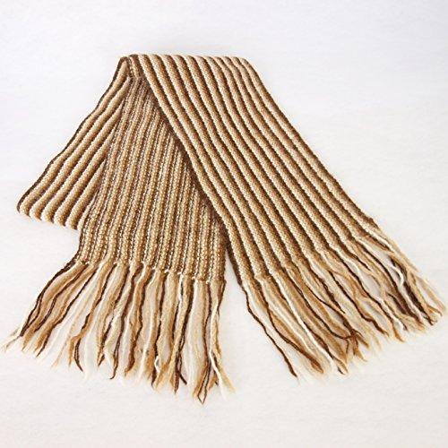 かわいい 手紡ぎアルパカの高級手編みマフラー マフラー