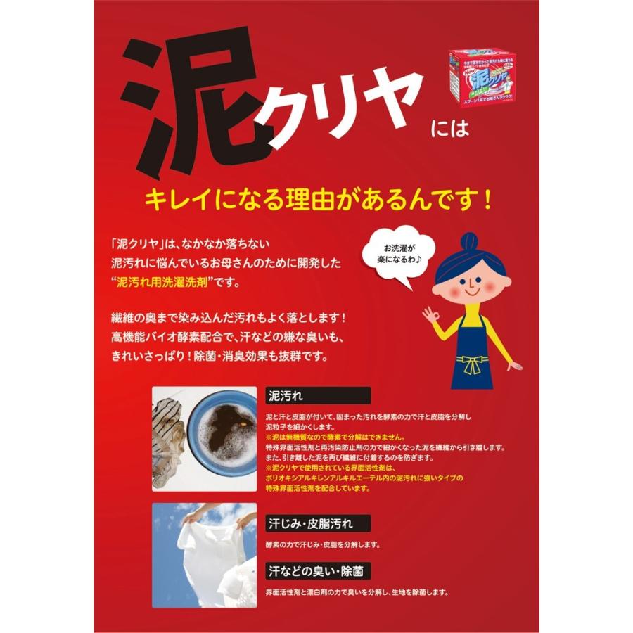 泥汚れ 専用 洗濯 洗剤 「 泥クリヤ 5kg」 野球 サッカー ユニフォーム 靴下 除菌 消臭 粉末洗剤 |  | 06
