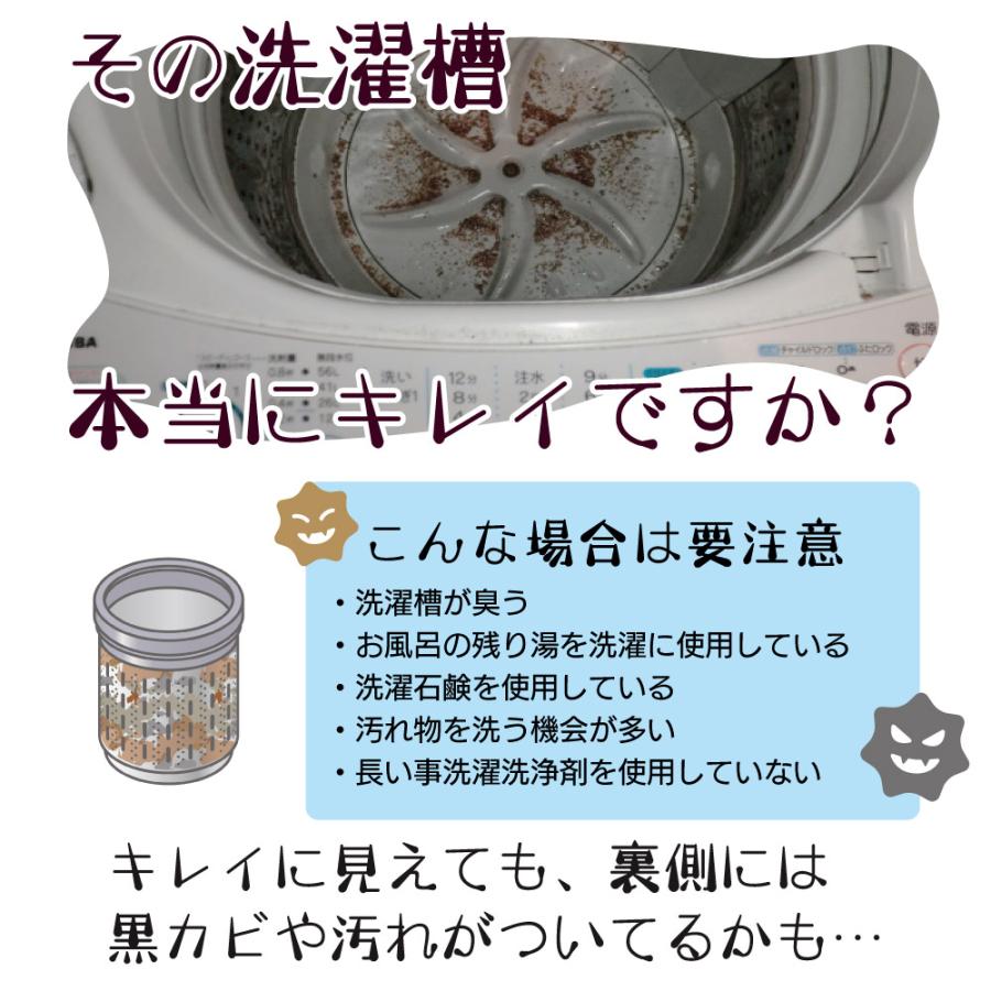 洗濯槽クリーナー 黒カビ ヌメリ 悪臭 を 強力洗浄「 洗濯槽クリヤ ３袋」 送料無料 |  | 01
