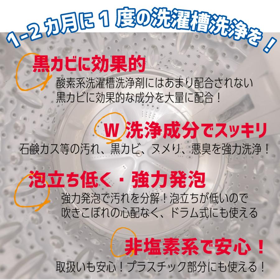 洗濯槽クリーナー 洗濯槽 洗浄剤 「洗濯槽クリヤ 1袋」非塩素系 黒カビ まで 除菌 送料無料 |  | 03