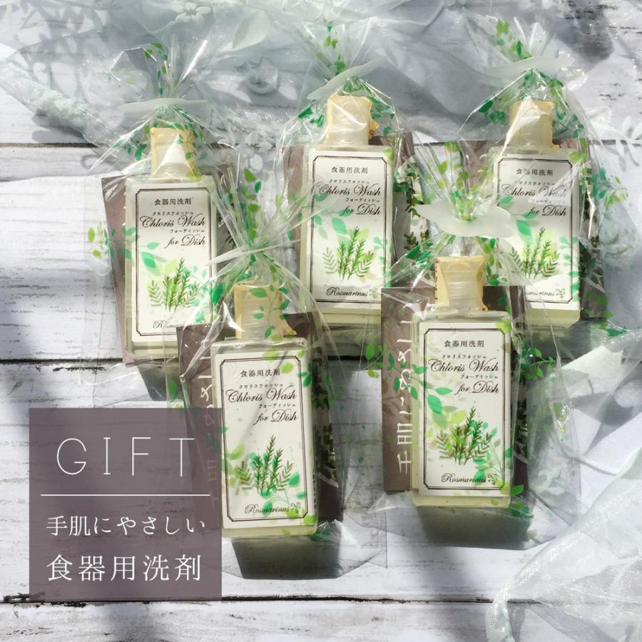 プチギフト に！手肌 に やさしい 食器用洗剤「クロリスディッシュ お試しサイズ ギフト用セット ×5個」 | 