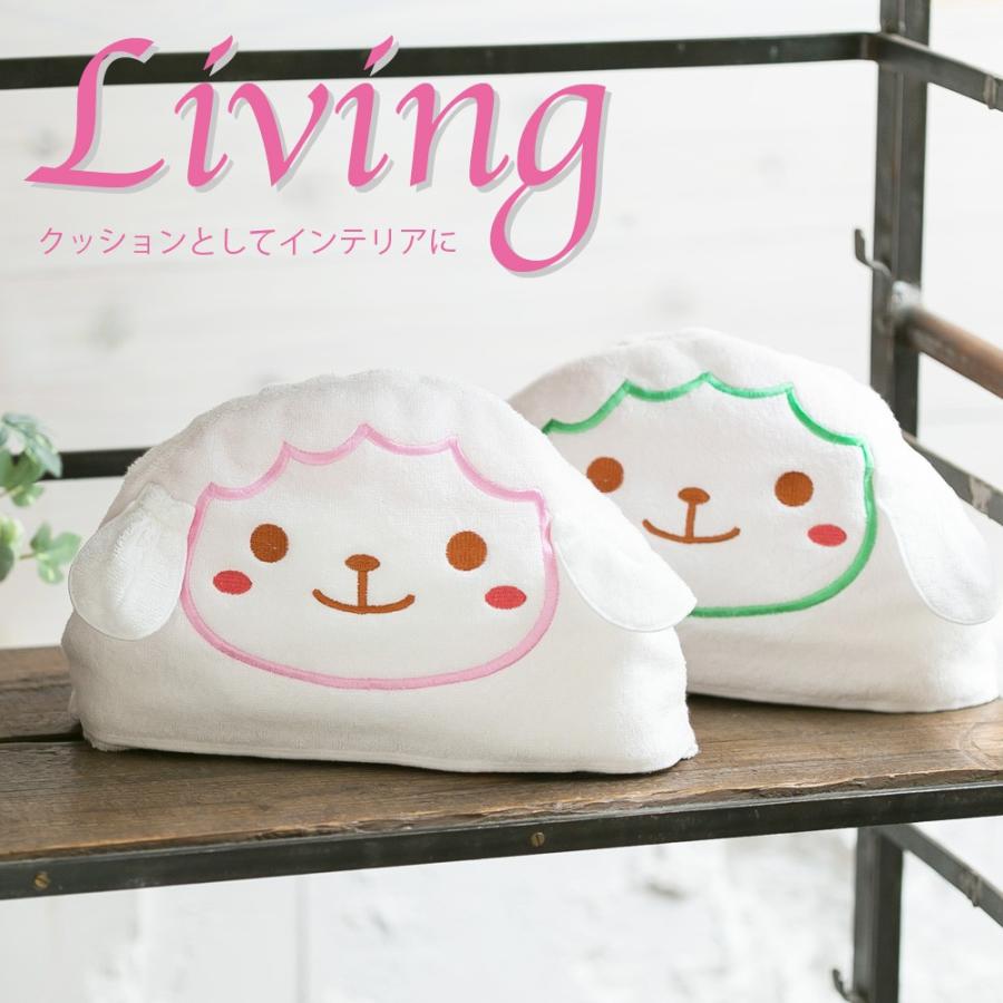 SALE!!【ベビーポンチョ、マント】出産祝い ベビーポンチョ マント 日本製　おくるみタオルポンチョ 湯あがりバスタオル よだれかけ2枚（うさぎ・ひつじ）女の子 大阪泉州