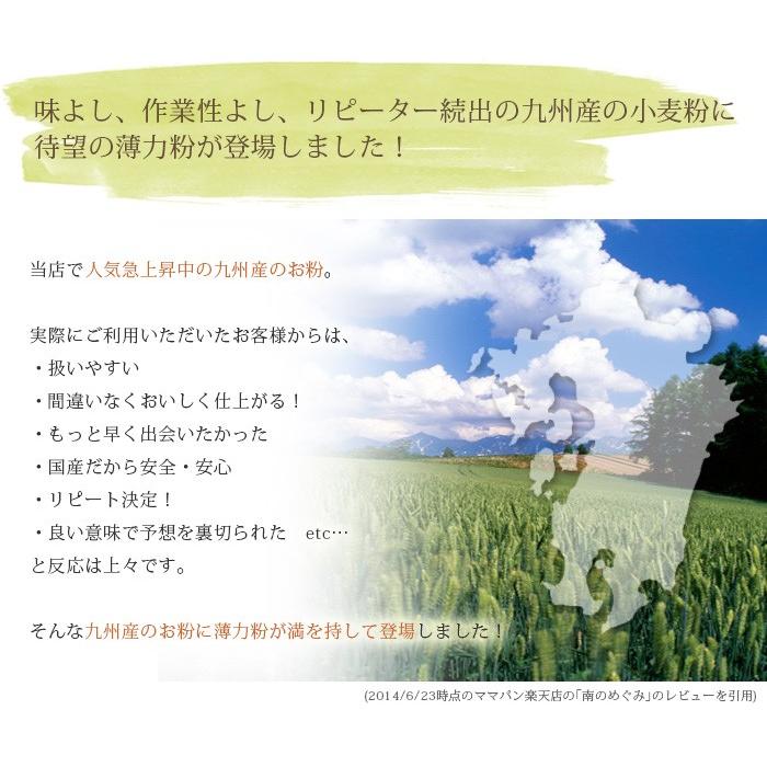 九州産薄力粉 名月 国産菓子用小麦粉 熊本製粉 業務用 25kg 国産小麦粉【沖縄県は別途追加送料必要】 ママパンの画像