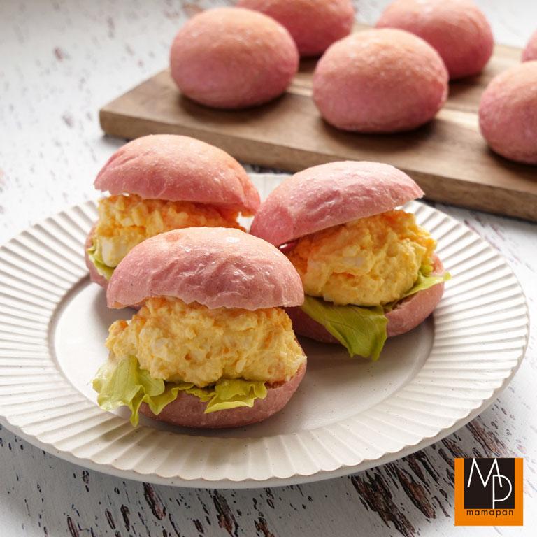 ISM（イズム） ビーツを使った赤いプチパン30 30g×160 冷凍パン生地 業務用 1ケースの画像