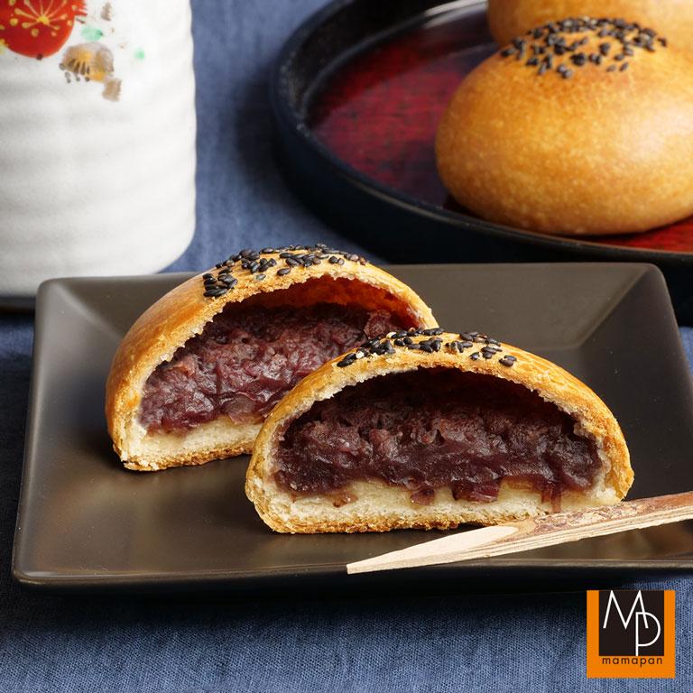 ISM（イズム） 大きいパイまんじゅう 80g×70 冷凍生地 業務用 1ケース あんぱん 粒あんの画像