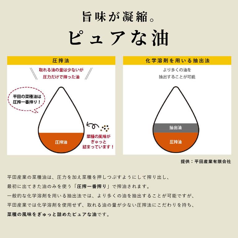 平田産業 圧搾一番しぼり 国産なたねサラダ油 910g オイル 菜種油 |  | 04