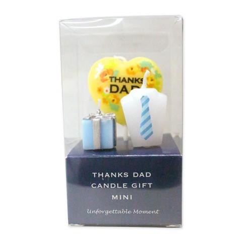 キャンドル おとうさんありがとうキャンドルギフトミニ カメヤマ 1セット      父の日 ケーキ ローソク ろうそく ママパン | 