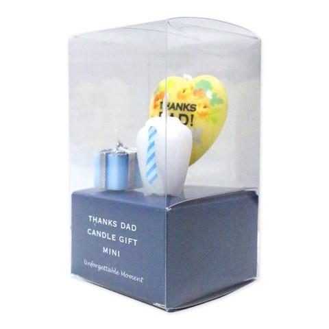 キャンドル おとうさんありがとうキャンドルギフトミニ カメヤマ 1セット      父の日 ケーキ ローソク ろうそく ママパン |  | 01