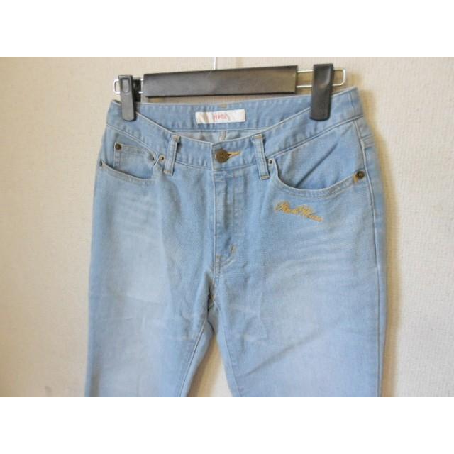 2014年 ピンクハウス PINKHOUSE 春夏向き ロゴ刺繍入り 薄手 ジーンズ 