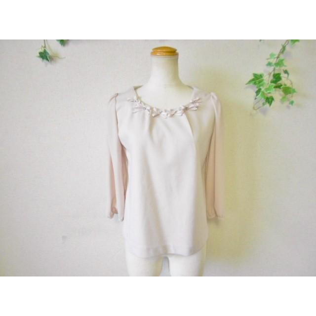 マーケット ウィルセレクション ビジュー付き トップス ブラウス 七分